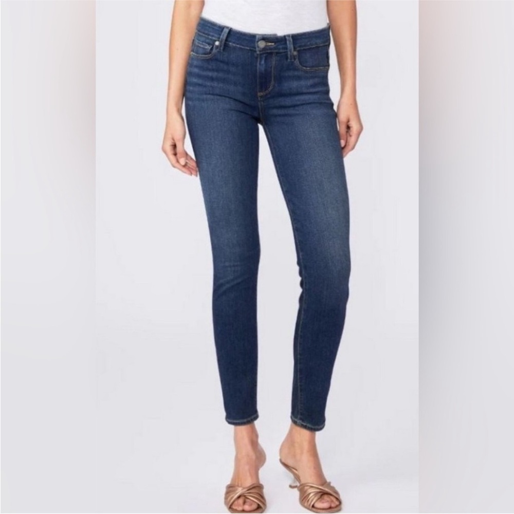 PAIGE Verdugo Skinny Ankle Jeans Stretch Size 28 Eunice Medium Wash Chic Preppy